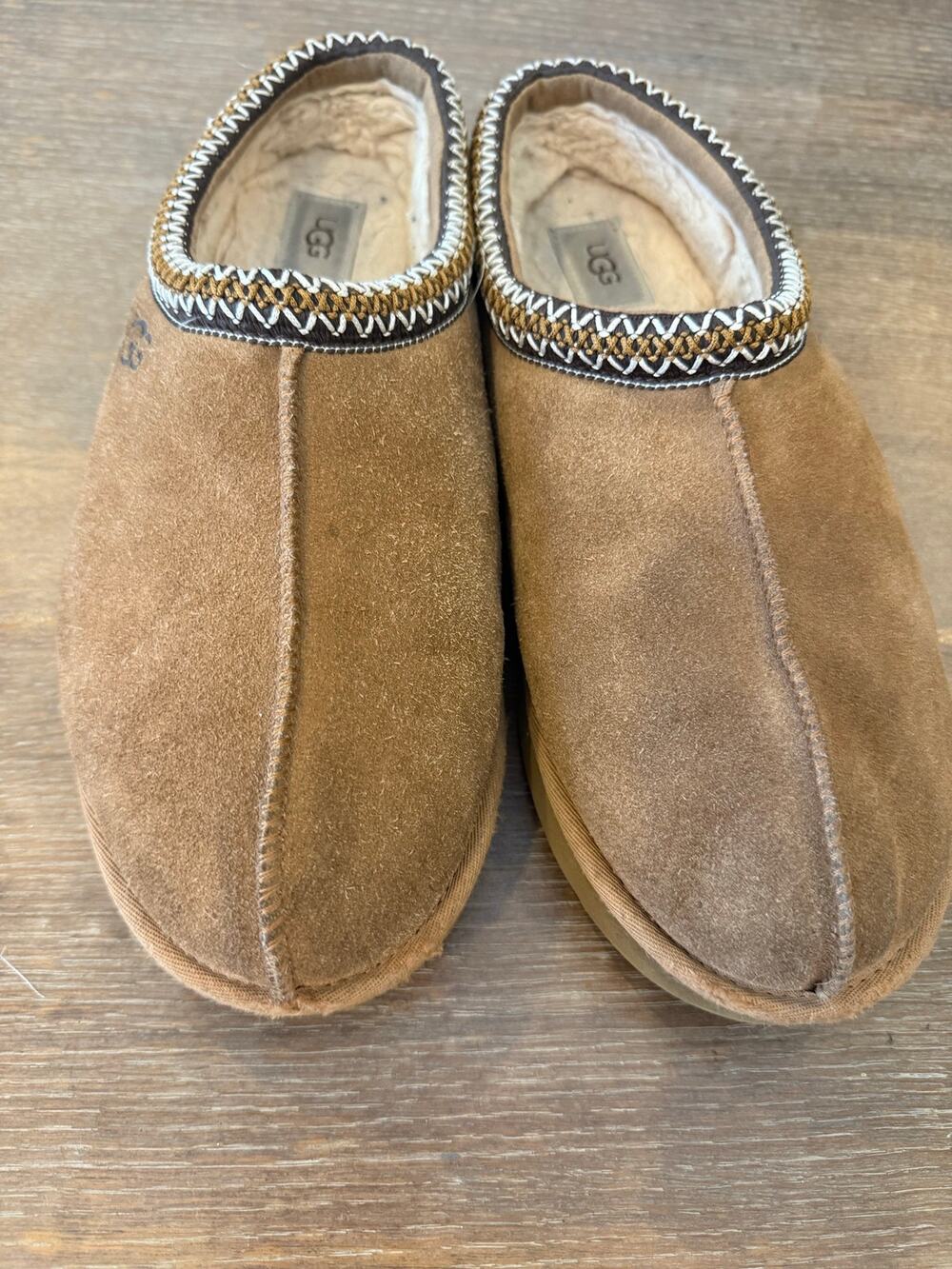 Men’s Ugg Tasman Chestnut Slippers Shoes Mens size 12